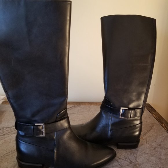 Nine West Diablo leather knee high boots 8.5 - Picture 4 of 11